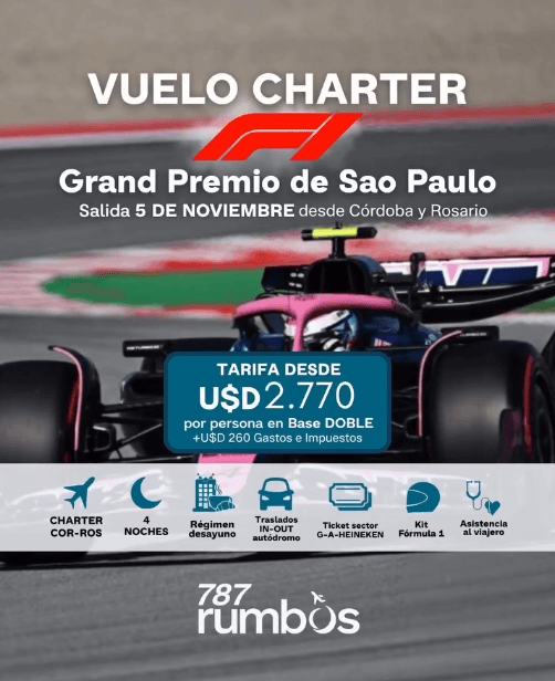 Folleto Promocional de F1 Grand Premio de São Paulo